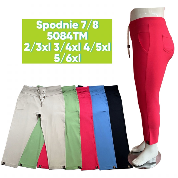 Spodnie damskie 7/8 Roz 2XL-6XL, Mix Kolor Paczka 10 szt 1